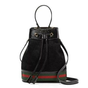 Gucci Ophidia Small Suede & Patent Bucket Bag--Guaranteed Authentic & NWT